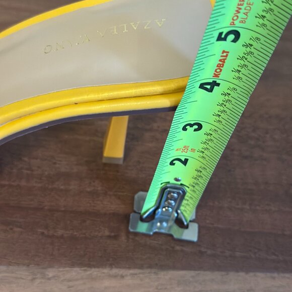 Yellow High-Heeled Sandals - 8.5 NWOT - Picture 8 of 9